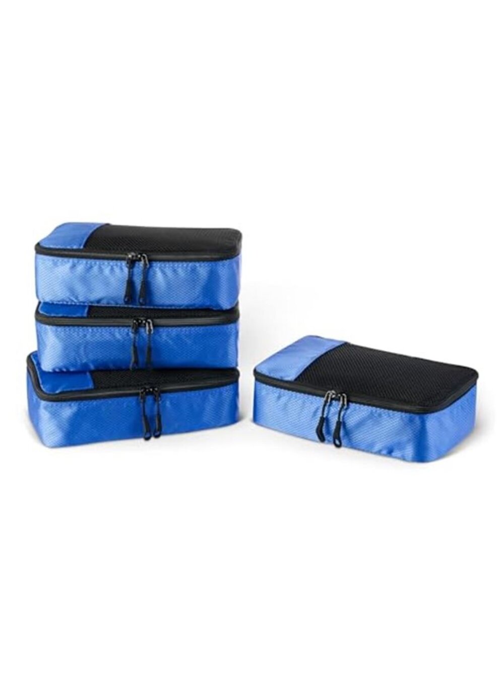 Womens Packing Cubes Set Travel Luggage Organizer Mesh Suitcase Storage Blue